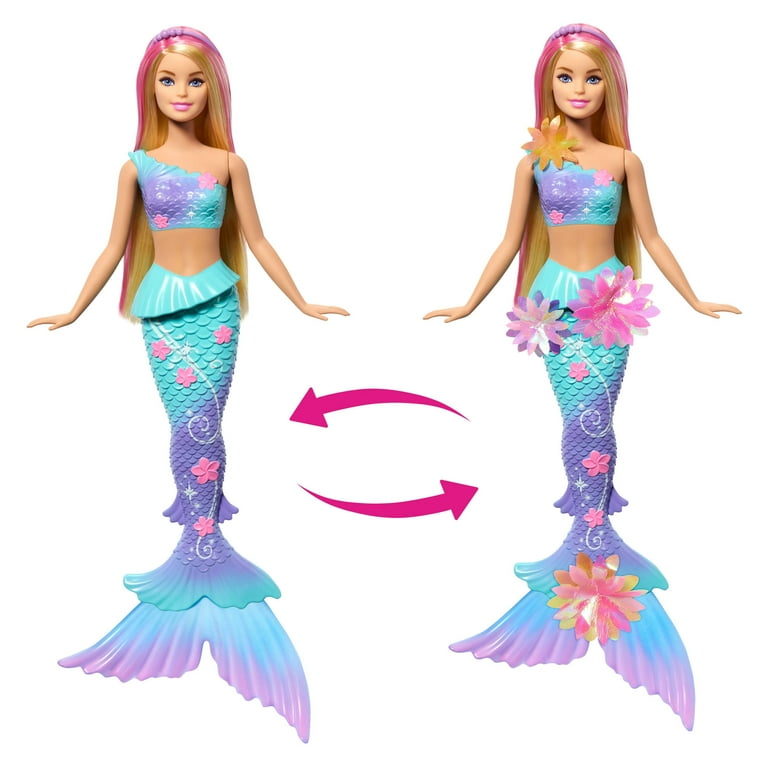 Barbie Flower Magic Mermaid Doll with Blooming Flowers photo 4