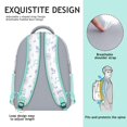 thumbnail image 4 of Nautical Lightweight Backpack - Waterproof School Bag with Anchor & Fish Print, Ergonomic Support & Spacious Storage, 4 of 5