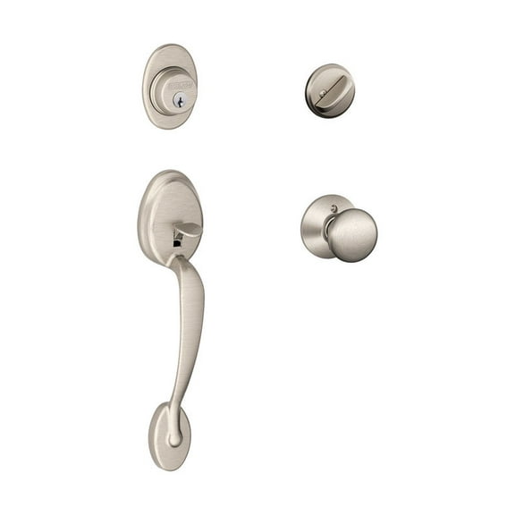 Schlage Classic / Contemporary Satin Nickel Handleset Right or Left Handed