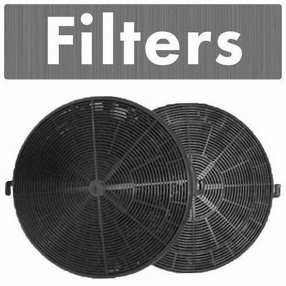 ZLINE CF1 Charcoal Filters Appliance Air Filters, Black, Set of 2
