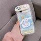 thumbnail image 1 of Sanrio Cinnamoroll-funda de teléfono con espejo para maquillaje, con soporte, para iPhone 14, 13, 12, 11 Pro Max, XR, XS MAX, 8, X, 7 Fivean unisex, 1 of 2