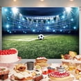 thumbnail image 2 of Soccer Field Backdrop Wall Banner Tapestry Photography Background for Themed Party Decorations Multiple Sizes, 2 of 5