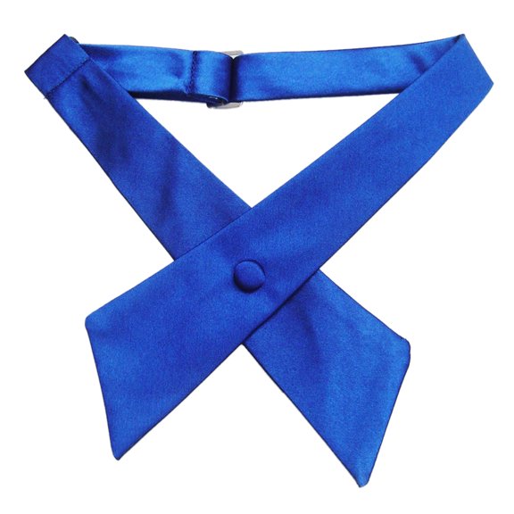 TopTie Criss-Cross Tie, Girls' School Uniform Cross Tie-Royalblue