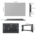 thumbnail image 2 of Elecsung 18.5 inches Full Touchscreen Smart Waterproof Mirror TV for Bathroom Led Spa Kitchen Dtv Atsc Television, 2 of 10