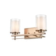 thumbnail image 3 of 5502-MG Millennium Lighting Huderson - 2 Light Bath Vanity-8.75 Inch Tall and 16 Inch Wide-Modern Gold Finish, 3 of 5