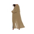 thumbnail image 3 of Topumt Women Full Length Cardigan Open Front Knitting Sweater Long Sleeve Coat, 3 of 3