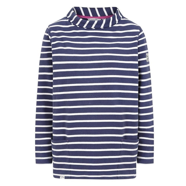 Lazy Jacks Womens Striped Roll Neck Sweatshirt