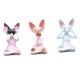 thumbnail image 3 of Estatua de gato sin pelo, figurita de gato meditando, artesanía, adorno de mesa, escultura de Animal de resina para sala de estar y balcón, 3 uds., 3 of 9