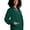 Hunter Green, variant on Universal Scrubs For Women - Round Neck Warm-Up Scrub Jacket