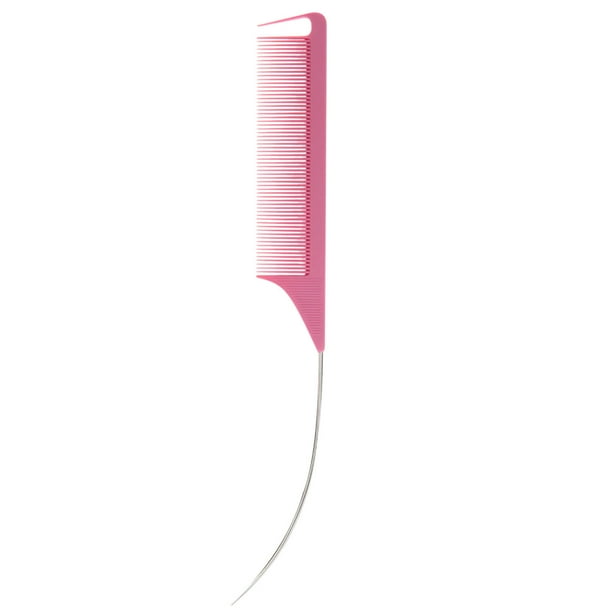 Herramientas de belleza, peines, peines, accesorios profesionales de peluquería Peine de cola puntiaguda para peinar el cabello Peine de acero antiestático con aguja y punta de alfiler Cepillo Peine a