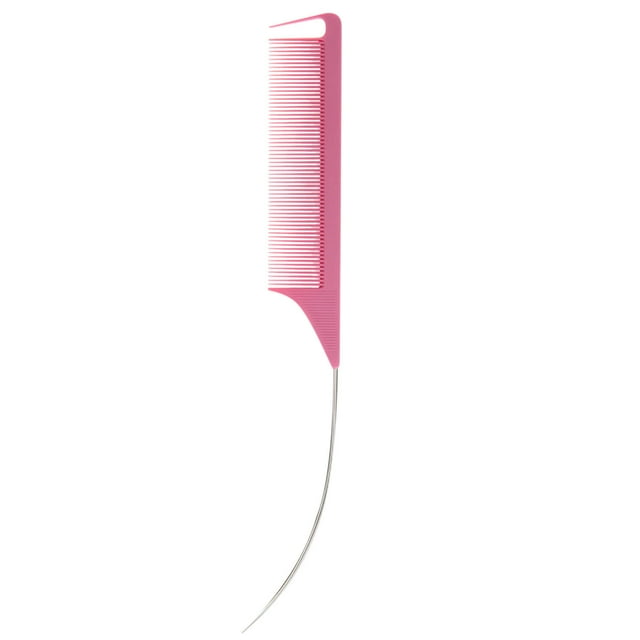 Herramientas de belleza, peines, peines, accesorios profesionales de peluquería Peine de cola puntiaguda para peinar el cabello Peine de acero antiestático con aguja y punta de alfiler Cepillo Peine a