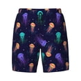thumbnail image 4 of Lsque Mens Swim Trunks Sea Jellyfish Pattern - Bathing Suit Compression Liner - Beach Swim Shorts Swimwear - (S-3XL) - Stretch Quick Dry -XX-Large, 4 of 9