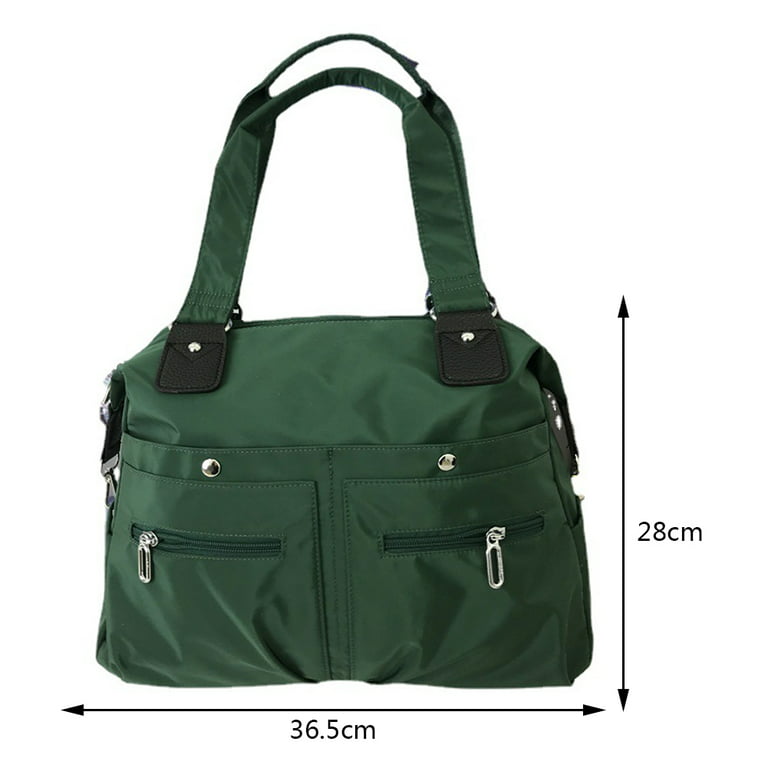 Nylon Shoulder Bag - Khaki green - Ladies