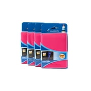 Set of 4 Travelocity Passport Holder Wallet Organizer with Card Slots Pink