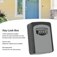 thumbnail image 3 of Key Lock Box, Waterproof Large Capacity Aluminum Alloy Wall Mount Combination Lock Box Versatile Rustproof  For Indoor Silver Gray,Green, 3 of 8