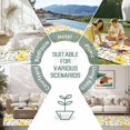thumbnail image 6 of Yellow Flowers Outdoor Rug for Patio/Deck/Porch, Non-Slip Large Area Rug 4 x 6 Ft, Farmhouse Watercolor Florals Grey Leaves Indoor Outdoor Rugs Washable Area Rugs, Camping Rug Carpet Runner, 6 of 8
