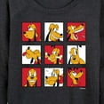 thumbnail image 3 of Mickey & Friends - Pluto Grid - Women's Lightweight French Terry Long Sleeve Shirt, 3 of 5