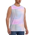 thumbnail image 2 of Haiem Men's Rainbow Print Tank Tops Summer Sleeveless Cut Off Workout T-Shirts Fitness Vest Athletic Undershirts-X-Large, 2 of 8