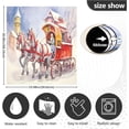 thumbnail image 3 of Christmas Winter Carriages Dishwasher Magnet Covers for The Front Magnetic Dishwasher Decorative Cover Home Cabinet Decals 23" x 26" Refrigerator Door Decor, 3 of 6
