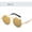 Golden frame local gold, variant on Round Sunglasses for Men Women with UV400 Protection Anti-Reflective Mirror Lenses Metal Frame Outdoor Eyewear Trendy
