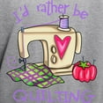 thumbnail image 3 of CafePress - I'd Rather Be Quilting Hooded Sweatshirt - Pullover Hoodie, Hooded Sweatshirt, 3 of 4