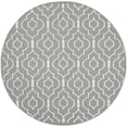 thumbnail image 5 of SAFAVIEH Dhurrie Slater Geometric Moroccan Wool Area Rug, Grey/Ivory, 2'6" x 4', 5 of 7