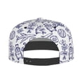 thumbnail image 4 of Daiia World Travel2 print Flat Bill Hats Flat Brim Trucker Cap Baseball Cap Adjustable Classic Low Profile Hat Unconstructed Plain Cap, 4 of 9
