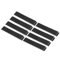 thumbnail image 1 of Uxcell 9.8"x0.7" Badminton Racket Tennis Racquet Head PU Protector Sticker Tape, Black 8Pcs, 1 of 5