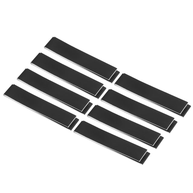Uxcell 9.8"x0.7" Badminton Racket Tennis Racquet Head PU Protector Sticker Tape, Black 8Pcs