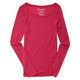 thumbnail image 1 of Aeropostale Core Scoop Camiseta básica para mujer, rosa, pequeña Aeropostale  Camiseta básica, 1 of 2