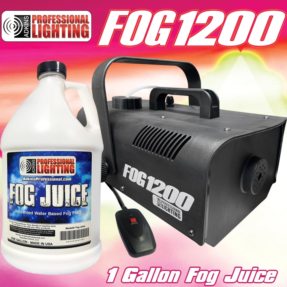 Fog Machine 1200 Watt W/Remote and One Gallon Fog Juice