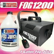 Fog Machine - 1200 Watt W/Remote and One Gallon Fog Juice
