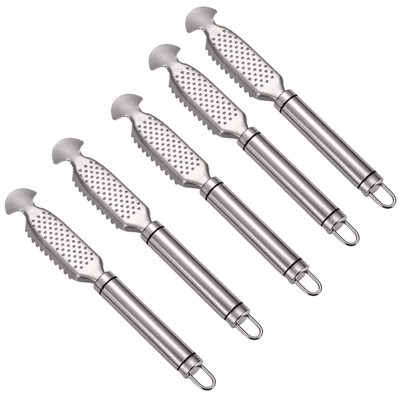 5 * fish scale scraper-Silver-White