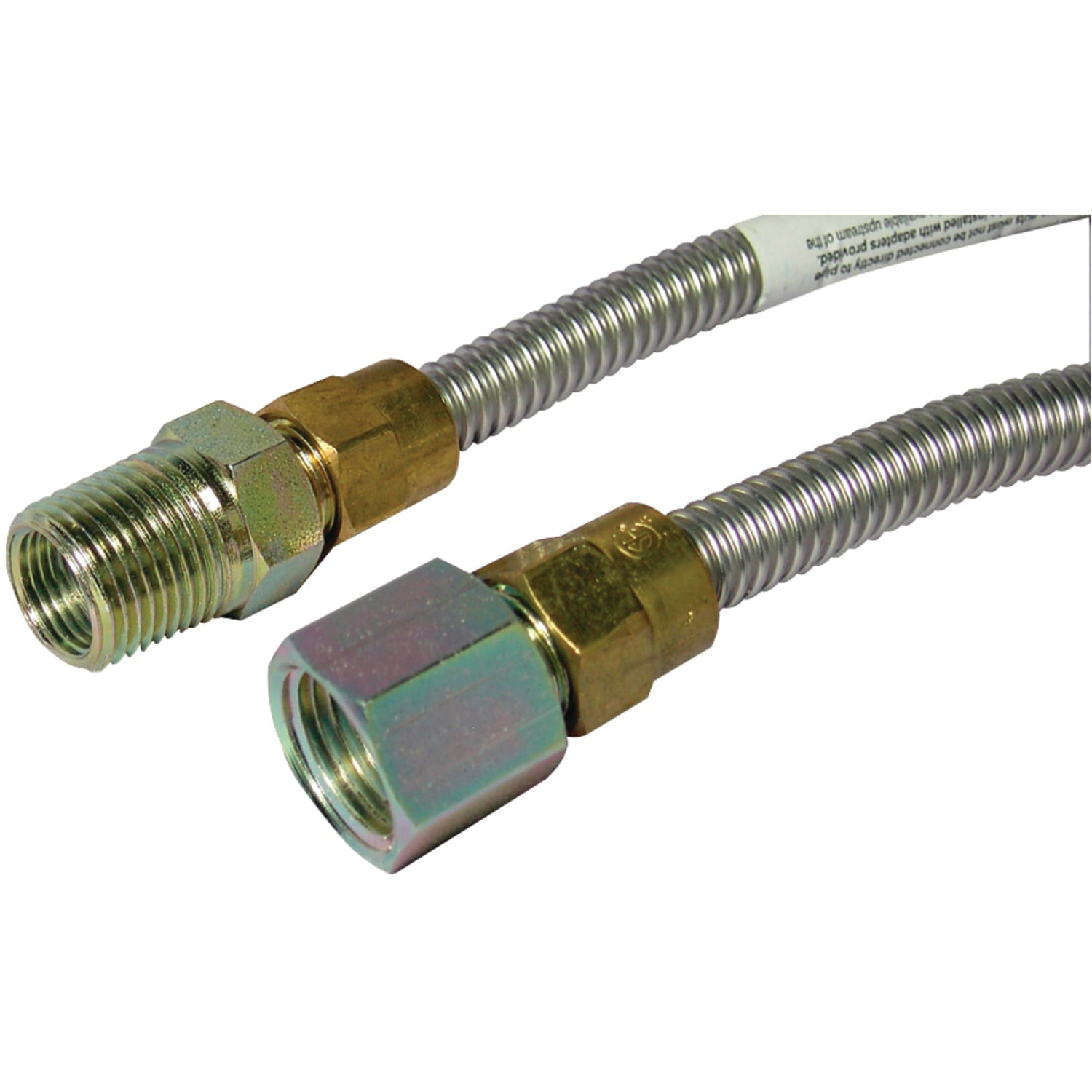 Dormont SGC380DC48EE Gas Dryer & Water Heater FlexLines (3/8" OD; 1/4