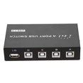thumbnail image 1 of Moyic 2/4 puertos USB 2.0 Manual Sharing Switch Switcher Box para PC Impresora Escáner (4 puertos) Kits de mantenimiento de impresoras, 1 of 8
