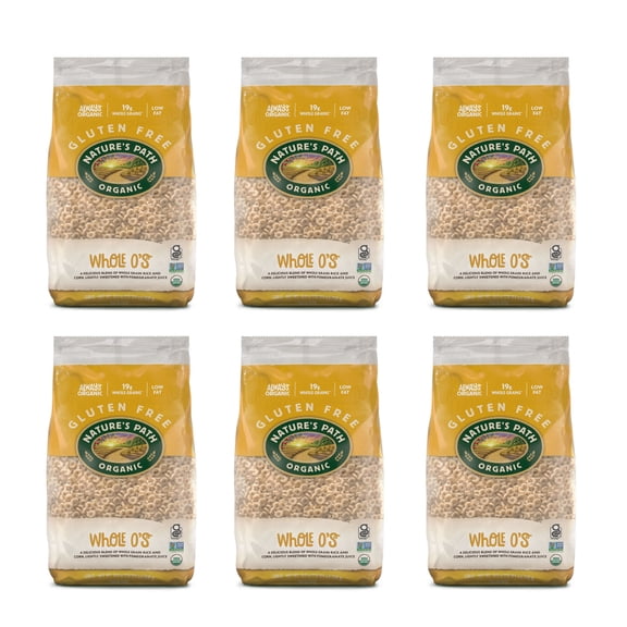 Nature's Path Organic Whole O's Breakfast Cereal, 26.4oz Bag (pack of 6)