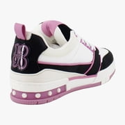 Steve Madden Skater Womens Fashion Sneakers Black/Pink Multi Size 5.5 M