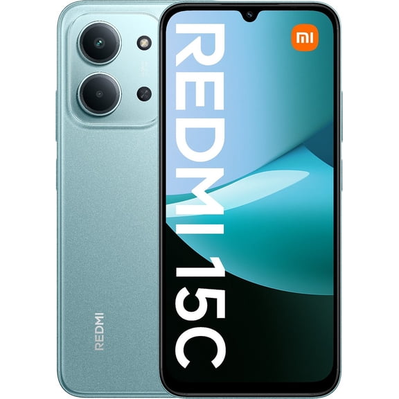 XIAOMI Redmi 15C 4G LTE (Compatible with Tmobile Tello Mint & Global) (256GB 4GB) Unlocked Dual SIM 6.9" 50MP Model 25078RA3EL (Mint Green)