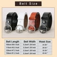 thumbnail image 6 of Fashion Women Leather Belt for Dresses Jeans Pants With Classic Round Buckle, 6 of 7