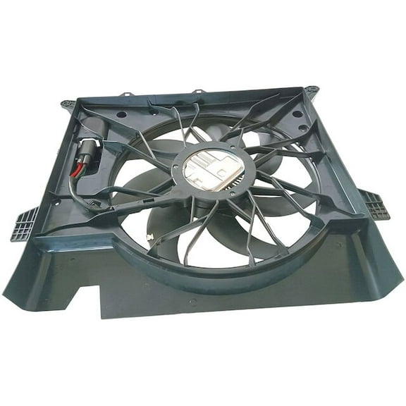 Engine Cooling Radiator Fan Assembly - with Brush-Less Motor - Compatible with 2003 - 2014 Volvo XC90 Sport Utility 2004 2005 2006 2007 2008 2009 2010 2011 2012 2013