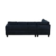 thumbnail image 3 of Star Home Living Corp Chris Microfiber Fabric Left Facing Sectional Black, 3 of 8