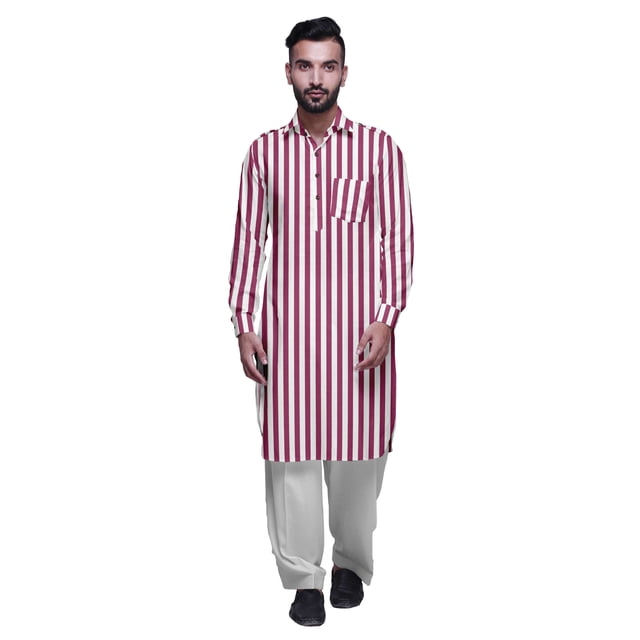 Atasi PathaniKurtaPajama Indien pour Hommes Robe de Soirée MensKurtaPyjama