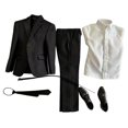 thumbnail image 2 of Conjunto de traje de figuras de acción masculinas a escala 1/6 Conjunto de traje de figuras de acción Escenas de disfraces Foto Camisa blanca, 2 of 9