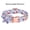 Flowercollar-Blue, variant on Dog Collar with Bow, Adjustable Dog Collars for Small Medium Large Dogs,Orange L