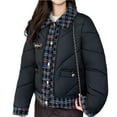 thumbnail image 6 of Itsame Women Puffer Jackets Winter Coats Casual Cotton for Women Waterproof Jacket Black Size L, 6 of 7