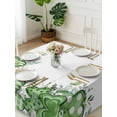 thumbnail image 3 of St. Patrick's Suqare Tablecloth - 60 x 60 Inch, Lucky Shamrock Green Eucalyptus Floral Plants Waterproof & StainResistant Tablecloth, Washable Oil-proof Table Cover for Dining/Party/Wedding/Buffet, 3 of 9