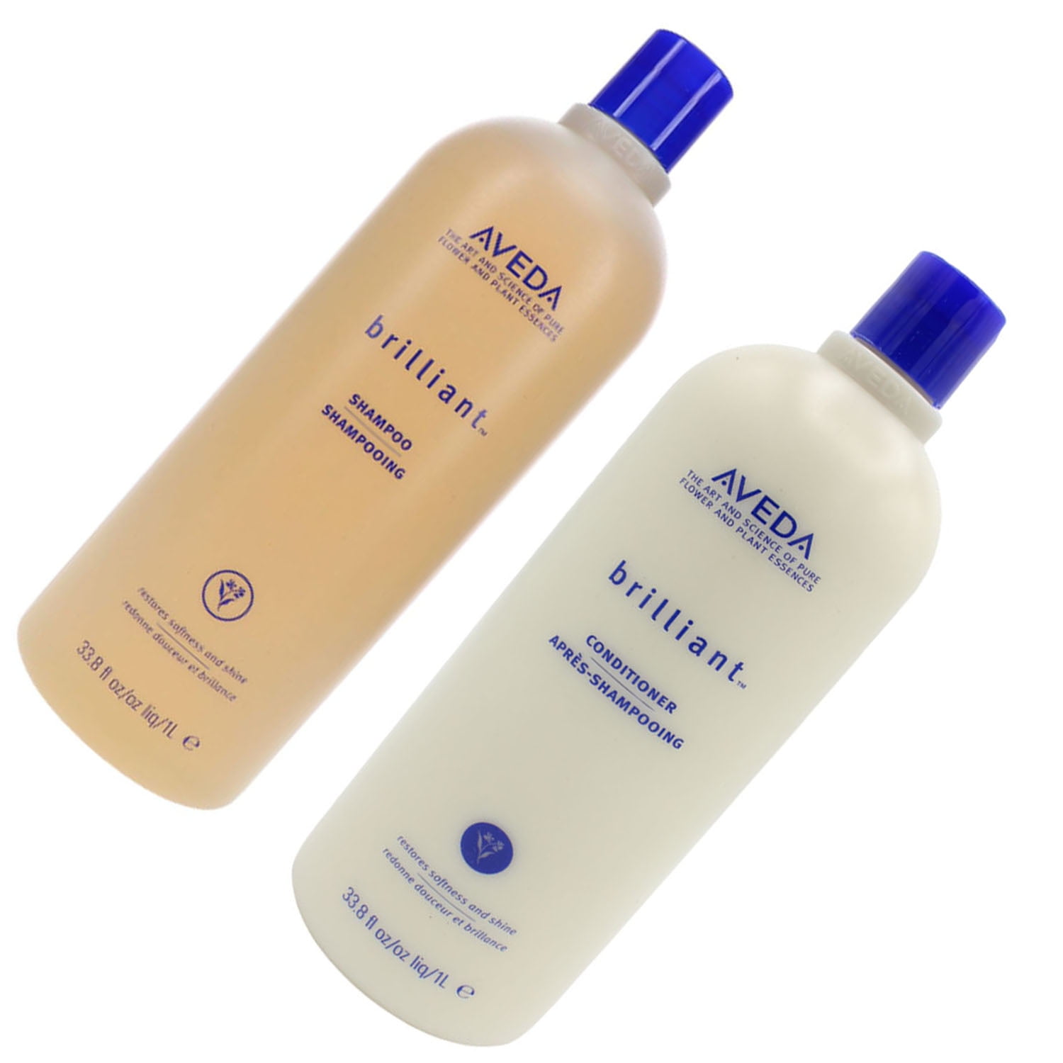 Aveda Brilliant Shampoo & Conditioner For All Hair Types 1l/33.8oz