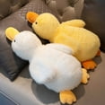 thumbnail image 4 of 1 Piece Cute Yellow Pink Purple Black White Duck Goose Toy Gift For Boys And Girls 30/50cm Long Hair Duck Plush Doll Pillow, 4 of 10