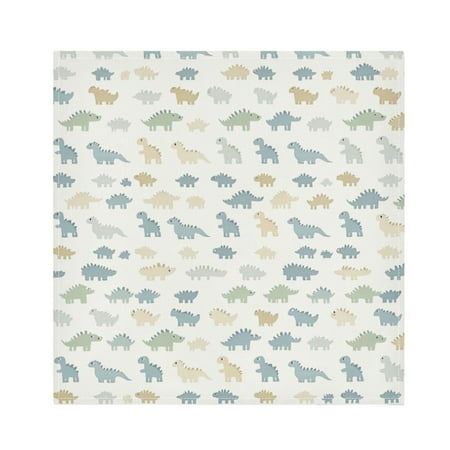 Satin Polyester Napkins - 20x20 InchSingle-Sided Printed Napkins, 1-Piece/4-Piece/6-Piece Set, DIY Personalized Table Setting，Cute Simple Dinosaurs
