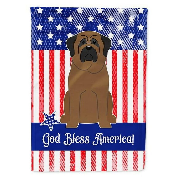 Carolines Treasures BB3079CHF Patriotic USA Bullmastiff Flag Canvas House Size